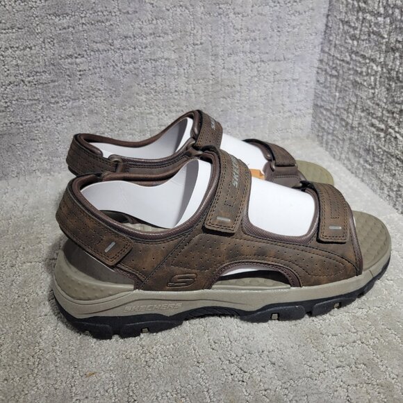 Skechers TRESMEN-GARO 204105 Mens Size US11 Chocolate Relaxed Fit Hiking Sandals - Picture 3 of 10